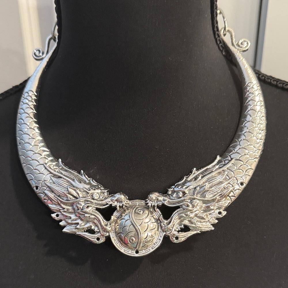 Silver Dragon Necklace